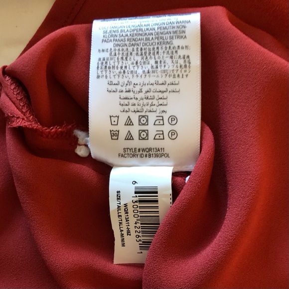 BCBGMAXAZRIA LACE-UP NECK CAMI, NWOT, size M - Picture 10 of 11